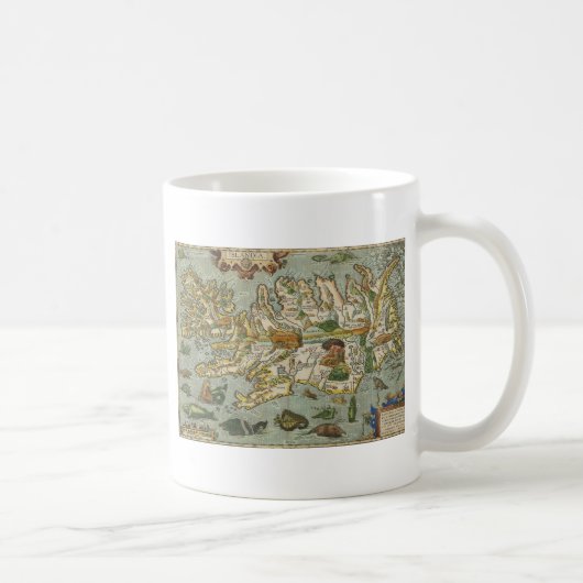Island-Karte 1590 Kaffeetasse (Rechts)