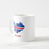 ISLAND-KARTE KAFFEETASSE (Vorderseite Links)