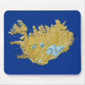 Island-Karte Mousepad (Vorne)