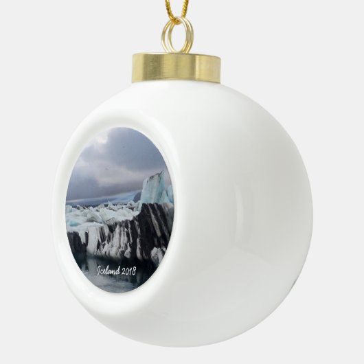 Island - Keramik Ball Ornament (Rechts)