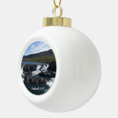 Island - Keramik-Ball-Verzierung Keramik Kugel-Ornament (Rechts)