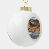 Island - Keramik Kugel-Ornament (Links)