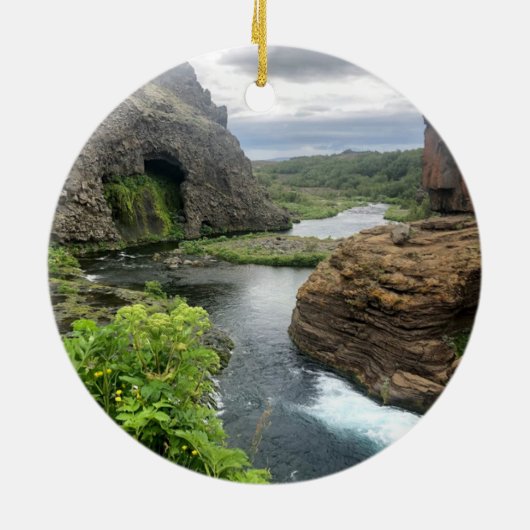 Island - keramik ornament (Hinten)