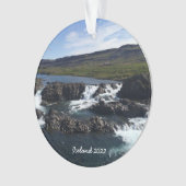 Island - Keramik Ornament (Vorderseite)