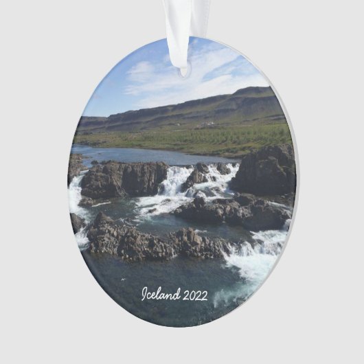 Island - Keramik Ornament (Vorderseite)