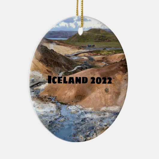 Island - Keramik Ornament (Rechts)