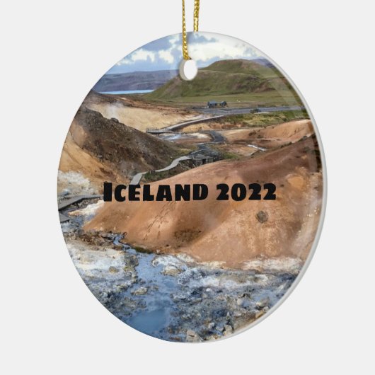 Island - Keramik Ornament (Links)