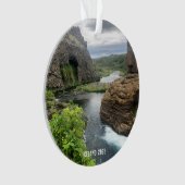 Island - Keramik Ornament (Vorderseite)