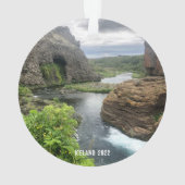 Island - Keramik Ornament (Rückseite)
