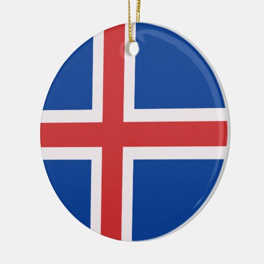 Island Keramik Ornament (Links)