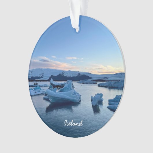 Island - Keramik Ornament (Vorderseite)