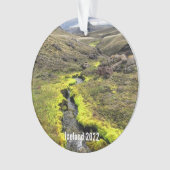 Island - Keramik Ornament (Vorderseite)