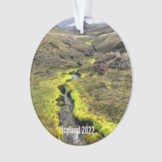 Island - Keramik Ornament (Vorderseite)