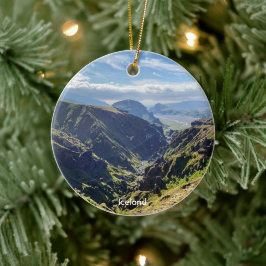 Island - Keramik Ornament (Baum)