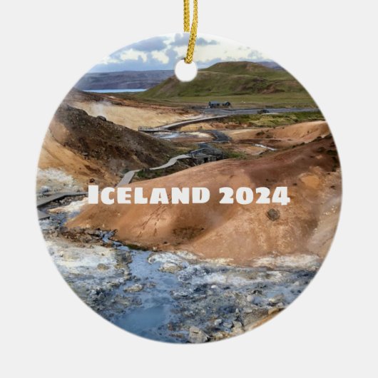 Island - Keramik Ornament (Vorne)