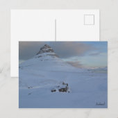 Island Kirkjufell Postkarte (Vorne/Hinten)