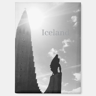 Island Kühlschrankmagnet – Hallgrímskirkja Kirche 