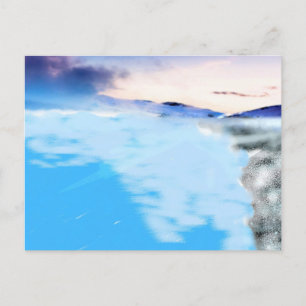 Island Lagoon Postkarte