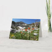 Island Lake, Ruby Mountains NV Blank Grußkarte Karte (Vorderseite)