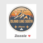 Island Lake South, Alberta Aufkleber (Blatt)