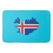 Island-Landesflagge Badematte (Vorderseite)