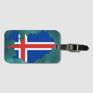 Island-Landesflagge Gepäckanhänger