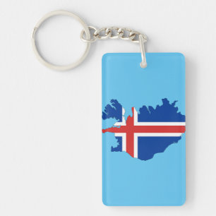 Island-Landesflagge Schlüsselanhänger
