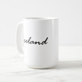 Island liebt Patriot Kaffeetasse (Vorderseite Links)