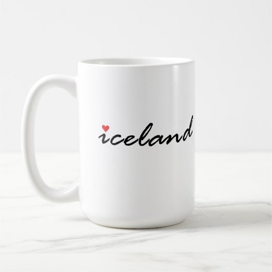 Island liebt Patriot Kaffeetasse (Links)