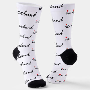 Island liebt Patriot Socken