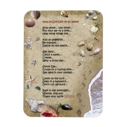Island Life Magnet (Vertikal)