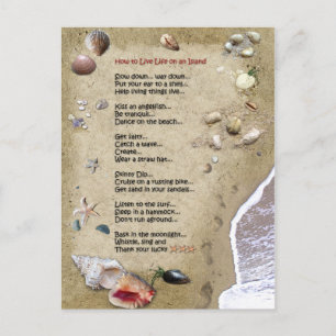 Island Life Postkarte