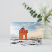 Island Lighthouse Postkarte (Stehend Vorderseite)