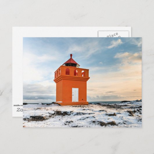 Island Lighthouse Postkarte (Vorne/Hinten)