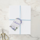 Island Lila Lilac Tropical Island Chic Wedding Geschenkanhänger (Mit Garn)