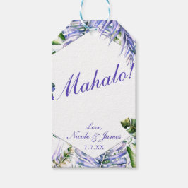 Island Lila Lilac Tropical Island Chic Wedding Geschenkanhänger