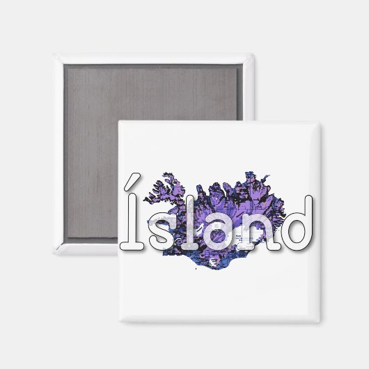 Island Magnet (Vorderseite/Rückseite)