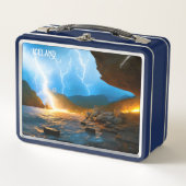 Island Metall Brotdose (Vorderseite)