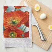 Island-Mohnblumen-Illustration 1922 Handtuch (Viertel Falte)
