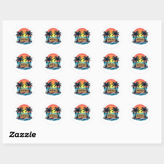 Island Mood Graffiti Sticker (Blatt)