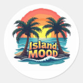 Island Mood Graffiti Sticker (Vorderseite)