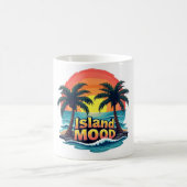 Island Mood Sunset Palm Tasse (Mittel)