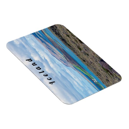 Island Morgenlandschaft mit Bauernhöfen im Fjord Magnet (Rechte Seite)