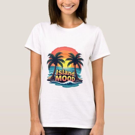 Island Motion Tropical Sunset T-Shirt (Vorderseite)