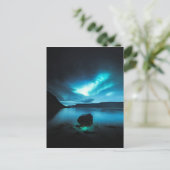 Island - Nordlichter in Westfjordland, Island Postkarte (Stehend Vorderseite)
