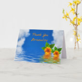 Island Ocean Orange Blume Danke, dass Sie persönli Karte (Gelbe Blume)