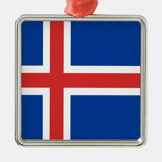 Island Ornament Aus Metall (Vorne)