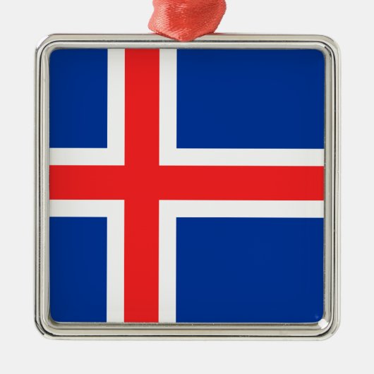 Island Ornament Aus Metall (Vorne)