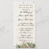 Island Palm Tree Orchid Blume Hochzeit Einladung (Rückseite)