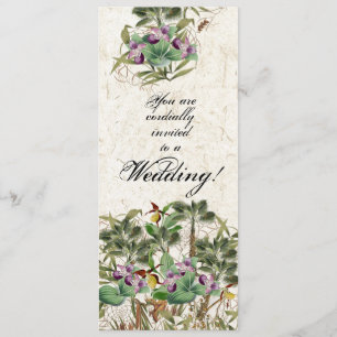Island Palm Tree Orchid Blume Hochzeit Einladung